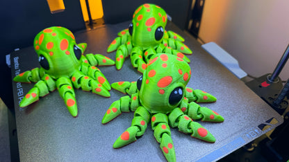 Bubbles the Baby Octopus Flexi Toy – 3D-Printed, Fun Articulating Toy for Kids & Collectors