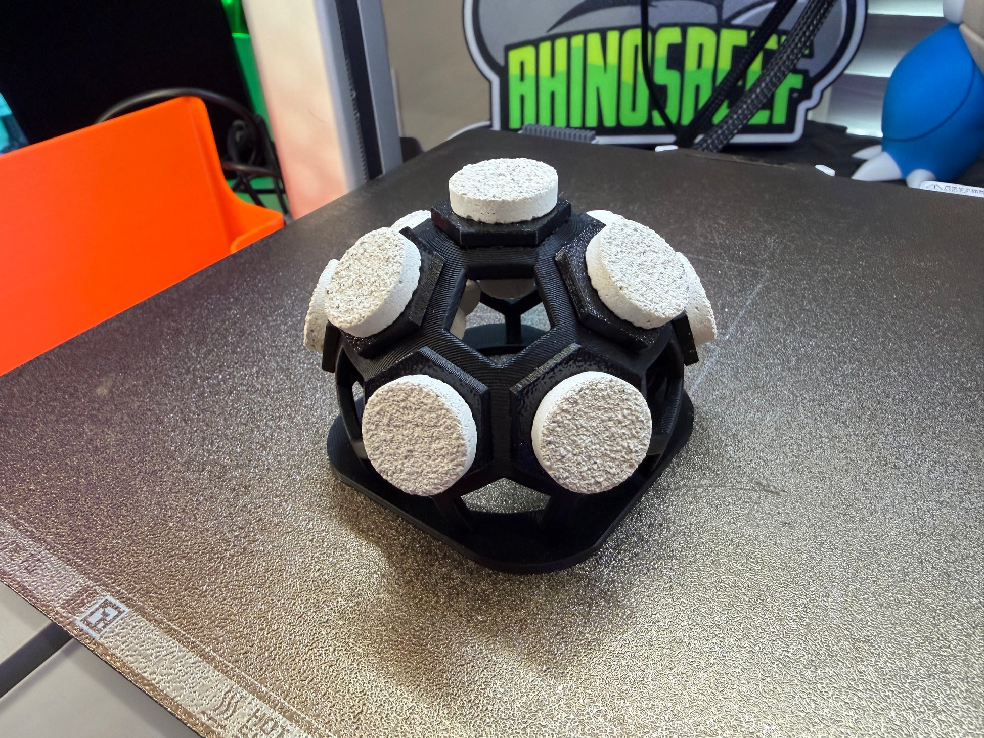 Rhino's Reef Nexus Coral Sphere, a 3D-printed 360 degree coral frag display